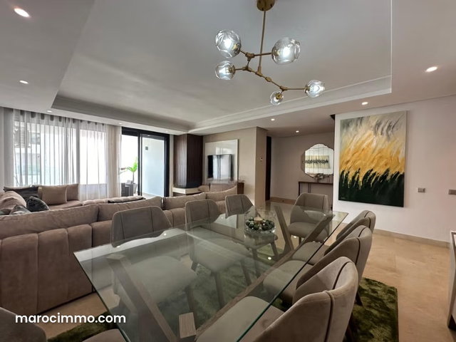 Bel appartement en location à Souissi. 8 pièces. Bien meublé — 3