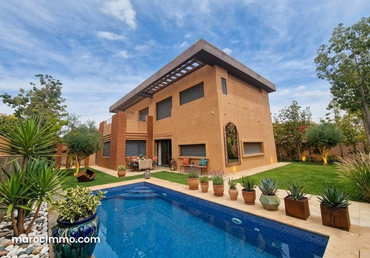 400 sqm villa with pool and Atlas views, Ourika Road, Marrakech — Marrakesh