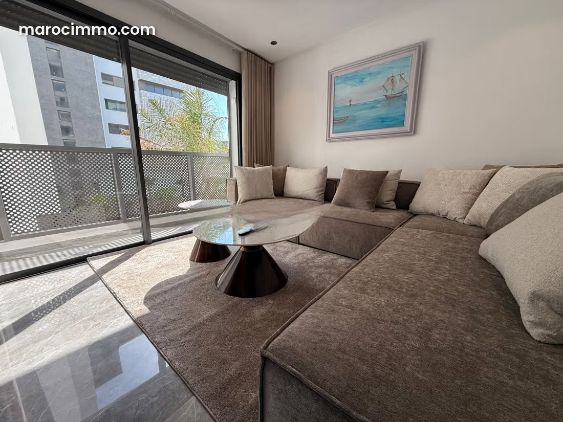 Furnished 60 sqm Apartment with Terrace and Swimming Pool, Casablanca Finance City — Casablanca