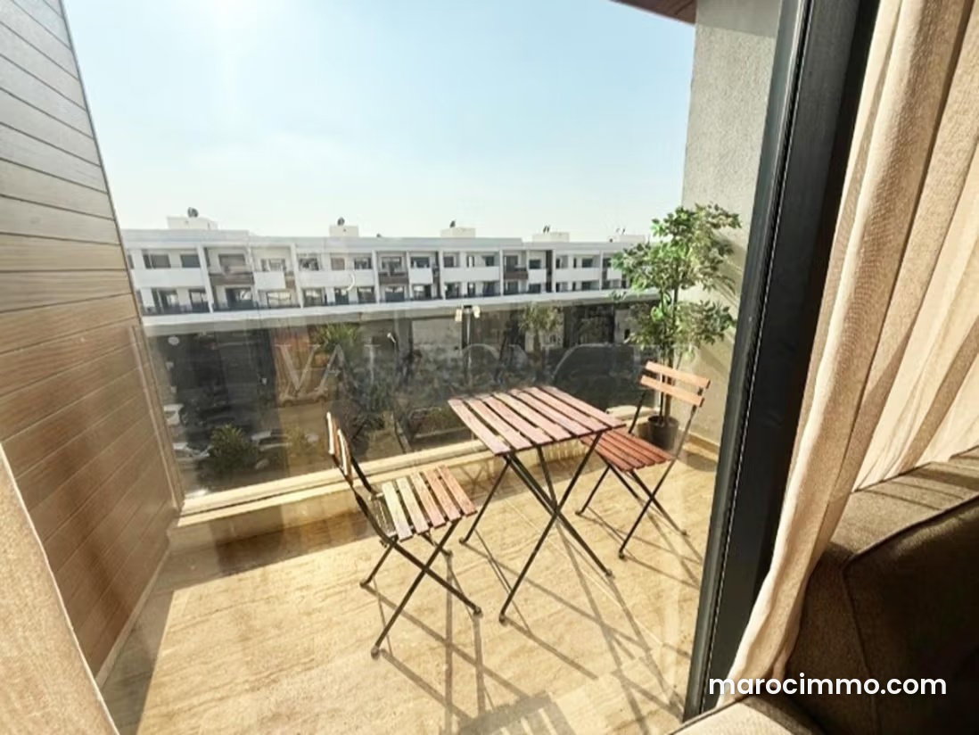 Appartement meublé avec terrasse à Ville Verte Bouskoura — Bouskoura