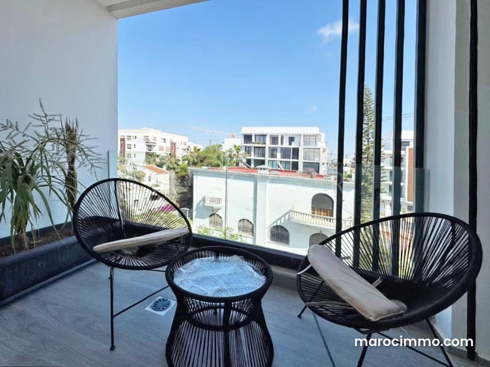 Location magnifique appartement 2chambres meublé moderne avec terrasse à la Ferme Bretone