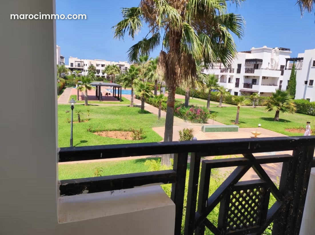 Appartement 98 m² meublé vue piscine et jardin, Marina Saidia — Saidia