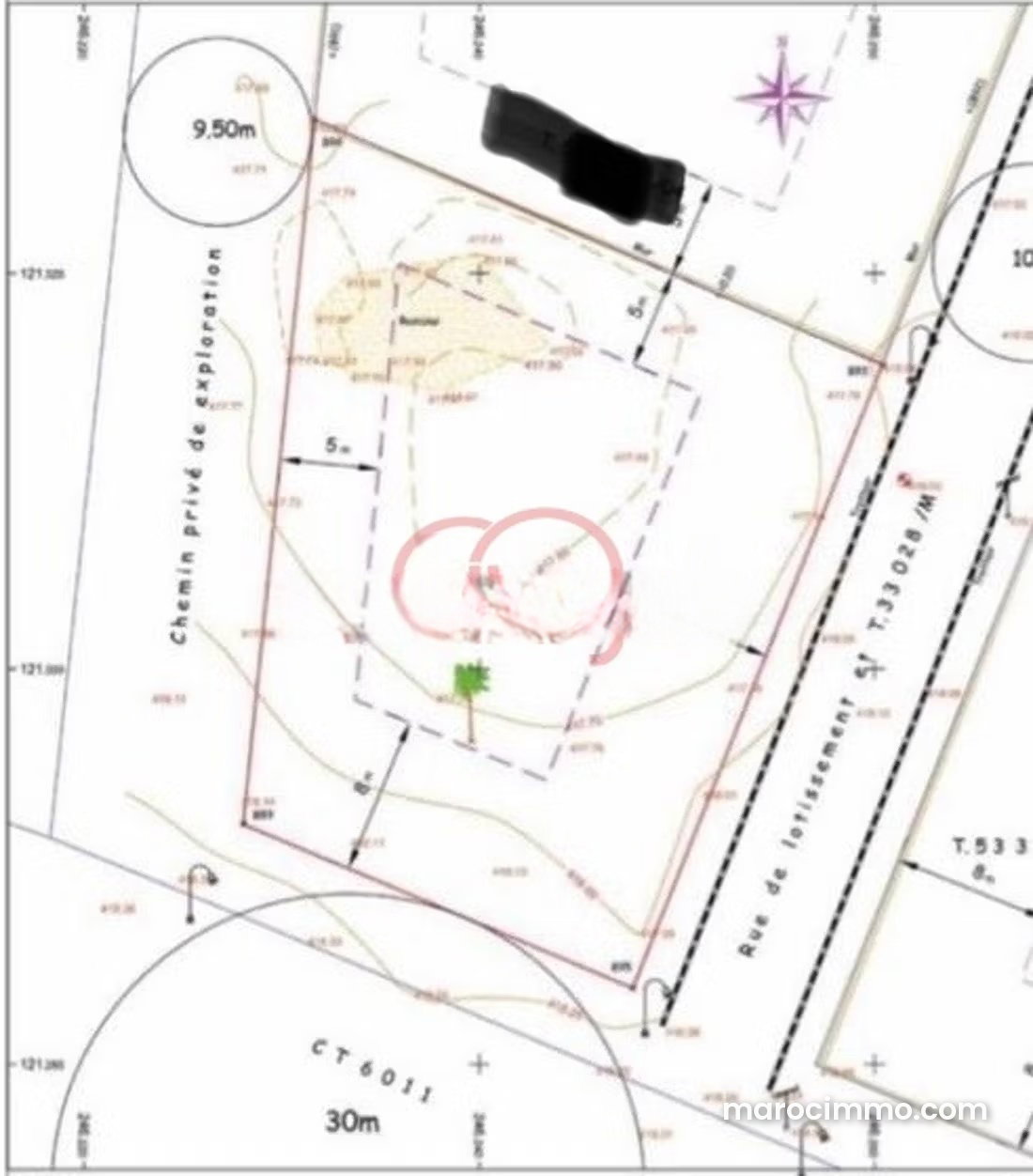 898 m² Four-Sided Plot, Hay Targa, Marrakech — Marrakesh