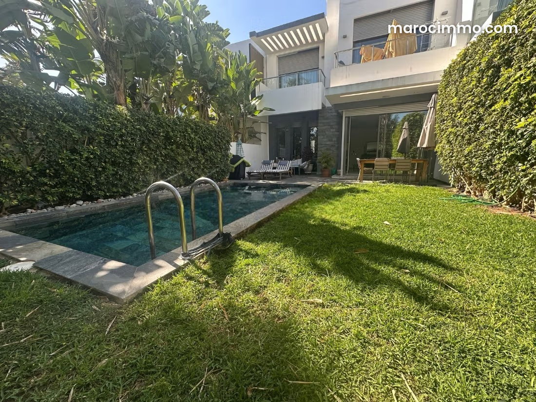Villa 3 chambres avec piscine à louer, Ville Verte Bouskoura — Bouskoura