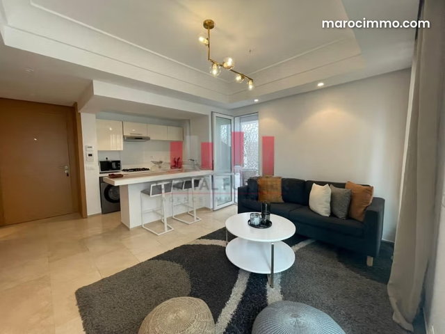 Louez cet appartement à Casablanca Finance City. Surface totale 135 m². Meublé — 5