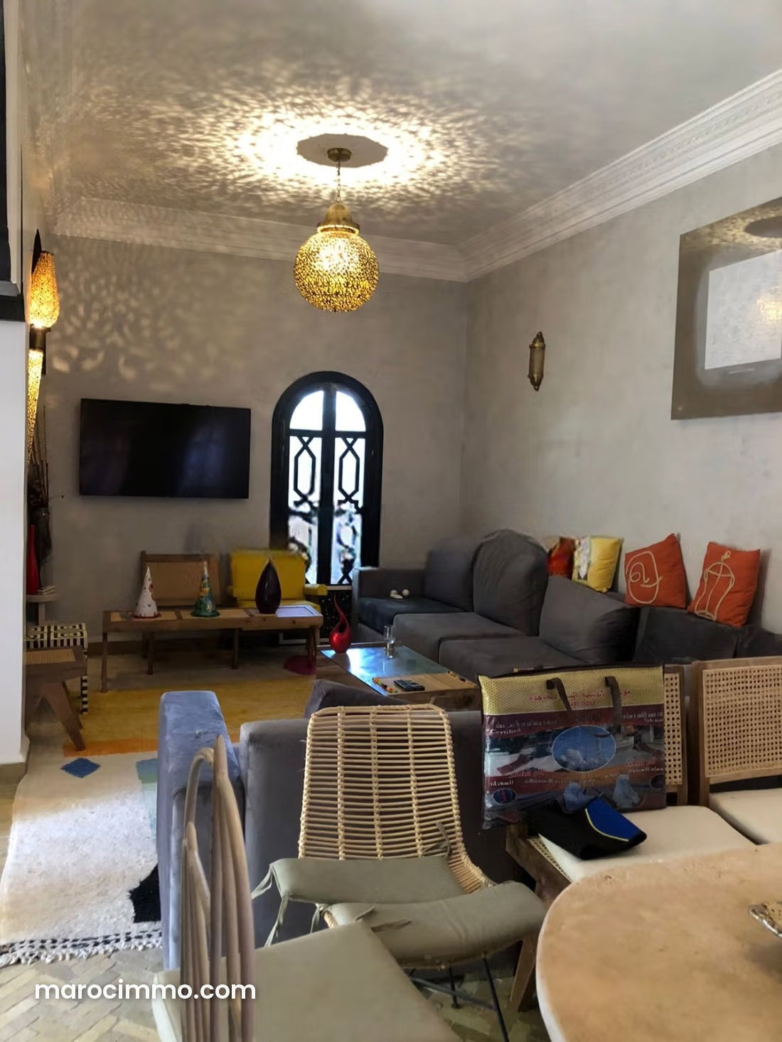 Appartement à vendre Palmeraie Marrakech grand duplex avec jardin — Marrakech