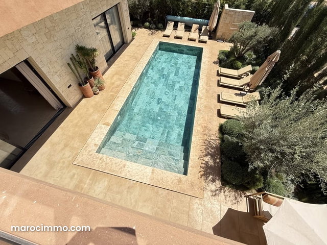 Luxury Villa for Sale – Route d'Amezmiz Marrakech, Golf Front, 4 Facades, Heated Pool and Atlas View — 4