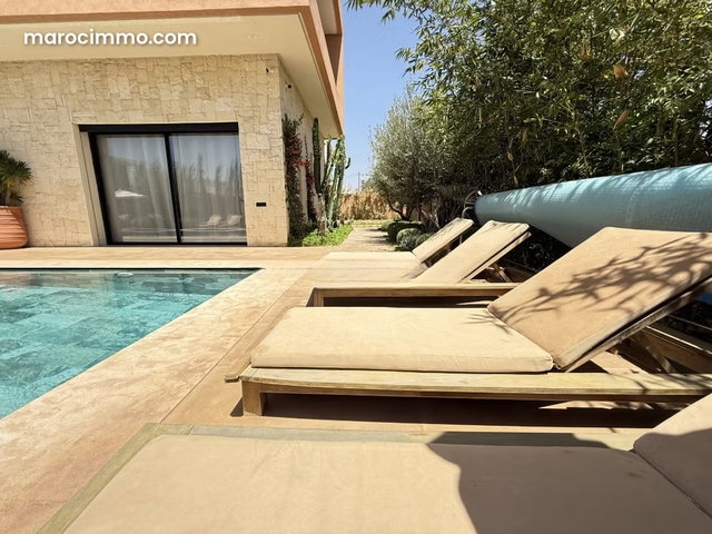Luxury Villa for Sale – Route d'Amezmiz Marrakech, Golf Front, 4 Facades, Heated Pool and Atlas View — 3