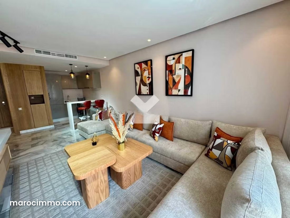 Furnished Apartment with Terrace in Palmier, Casablanca — Casablanca