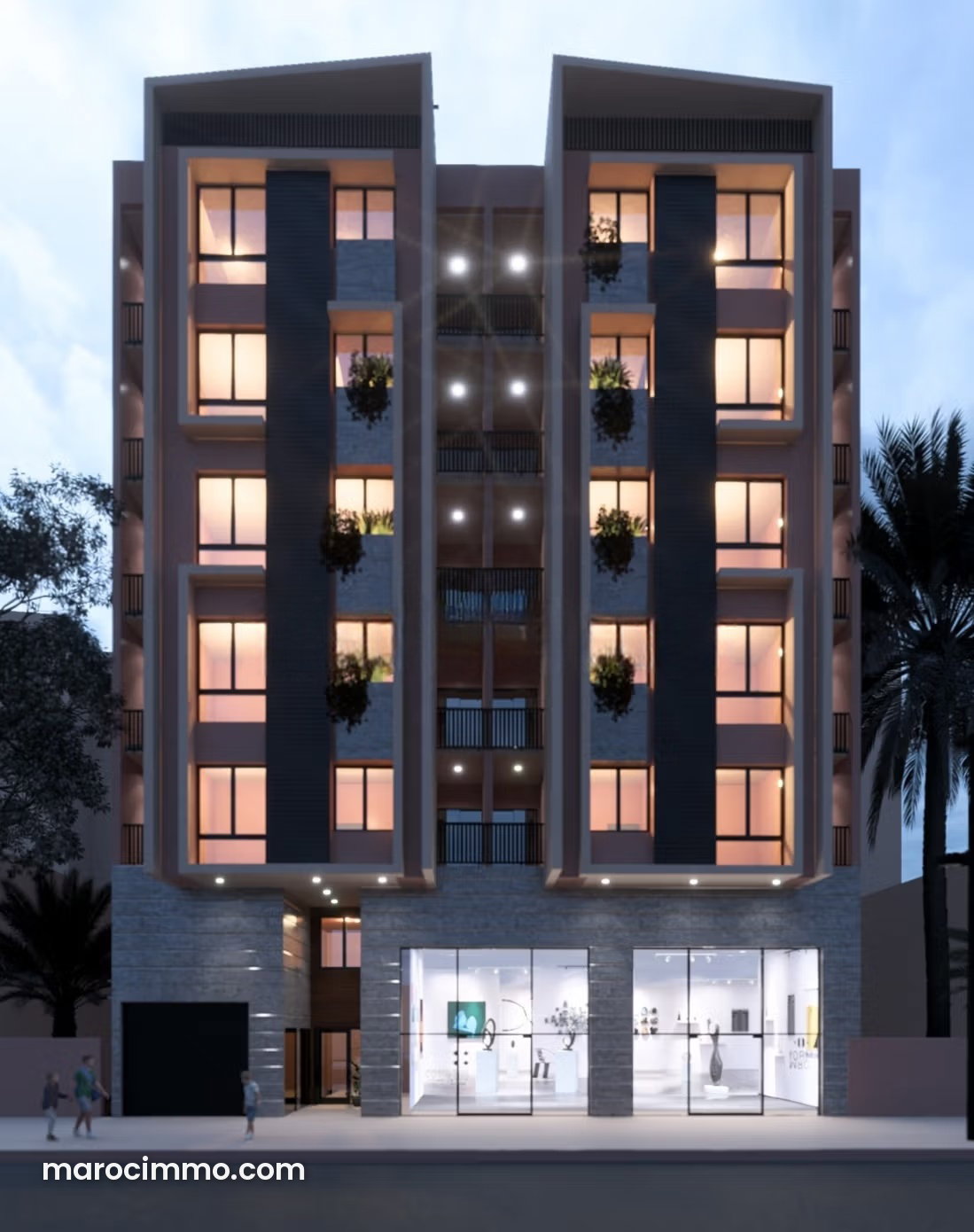 48 m² Apartment, 2 Bedrooms, Gueliz, Marrakech, Upscale Residence — Marrakesh