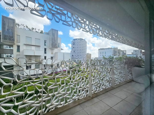 Location appartement meublé moderne 2chambres avec terrasse, Casa Finance City — 2