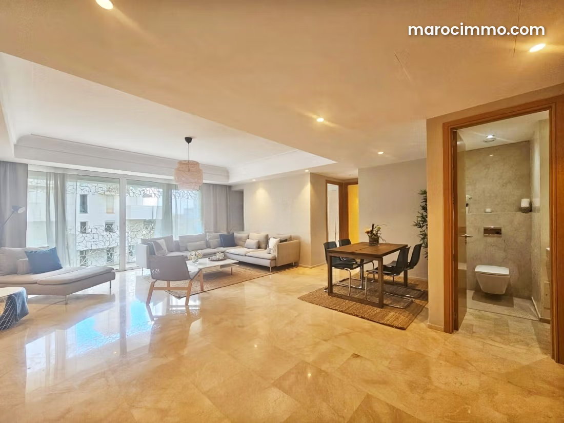 Furnished 146 sqm Apartment for Rent in Casablanca Finance City — Casablanca