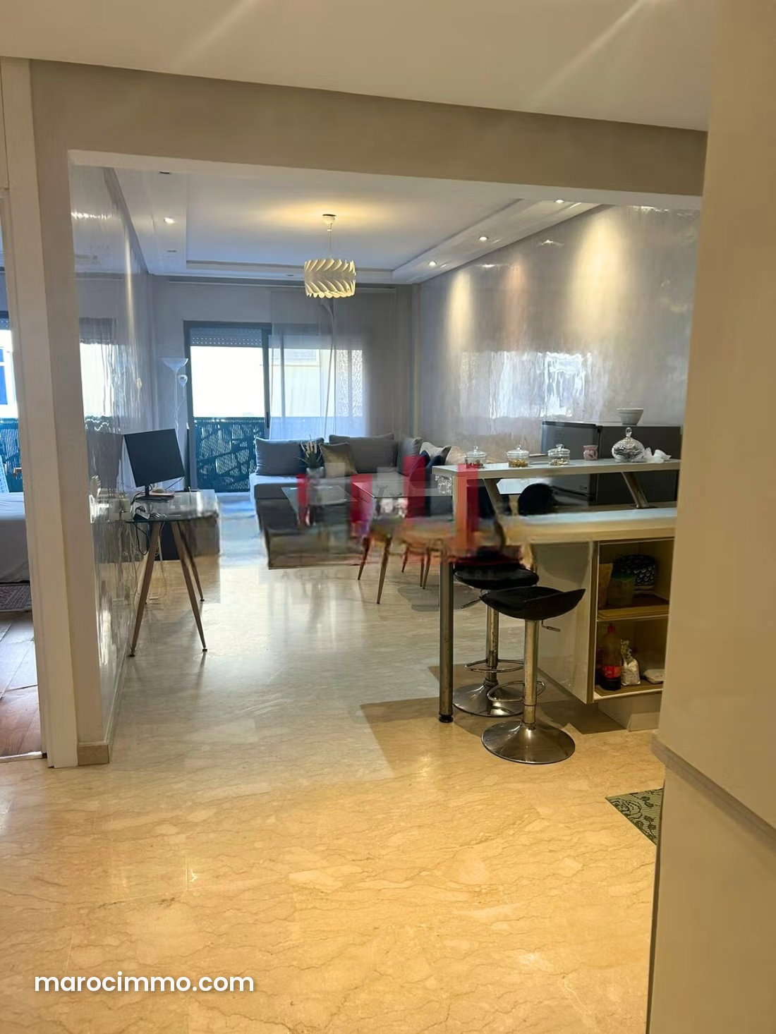 Furnished apartment with garage, Gauthier, Casablanca — Casablanca