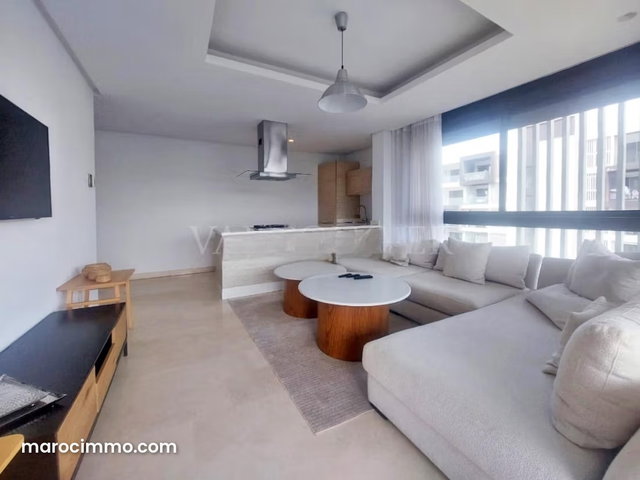 Location studio meublé moderne avec terrasse à Résidence Sindibad, Ain Diab — 2