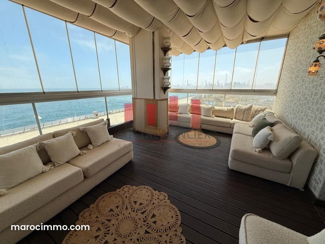Sea-view apartment for rent in Ain Diab, Casablanca — Casablanca