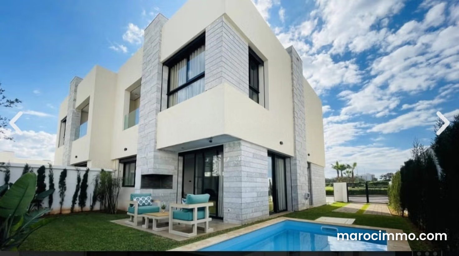 Furnished 3-Bedroom Villa with Swimming Pool, Dar Bouazza — Dar Bouazza