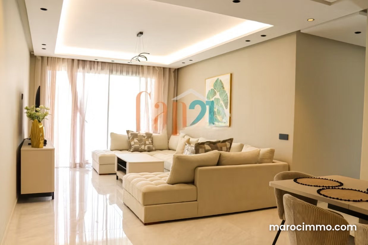 Furnished Apartment with Terrace and Mountain Views in Sania, Tangier — Tangier