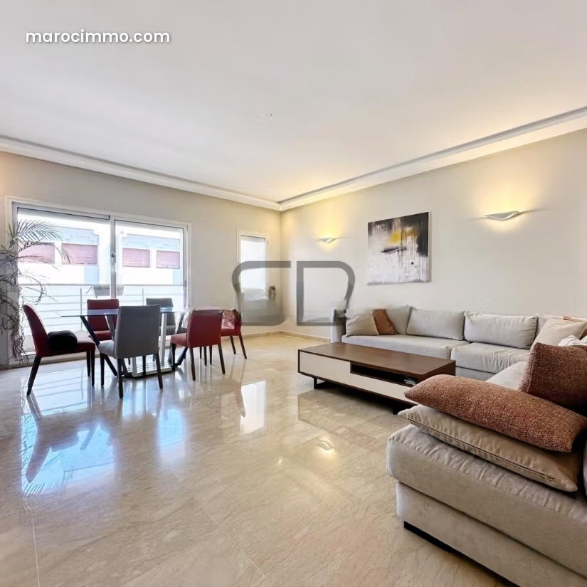 137 m² Furnished Apartment, 3 Bedrooms, Casablanca Golden Triangle — Casablanca