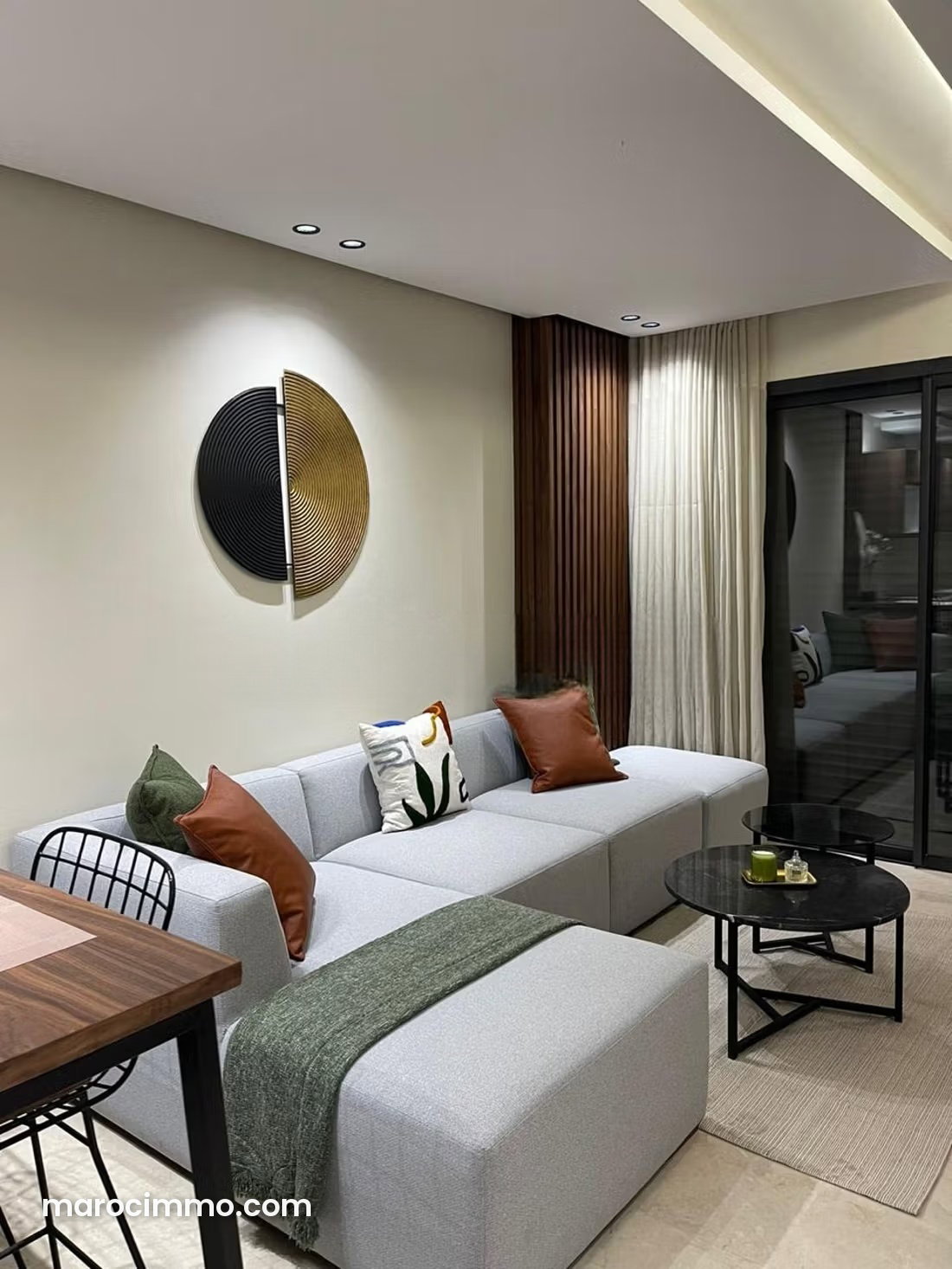 Furnished apartment with terrace for rent in Bourgogne, Casablanca — Casablanca
