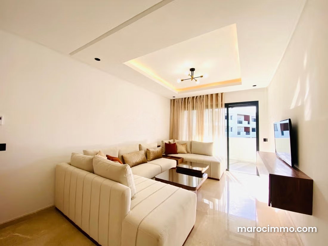 Furnished Apartment with Terrace and Pool in Ville Verte, Bouskoura — Bouskoura