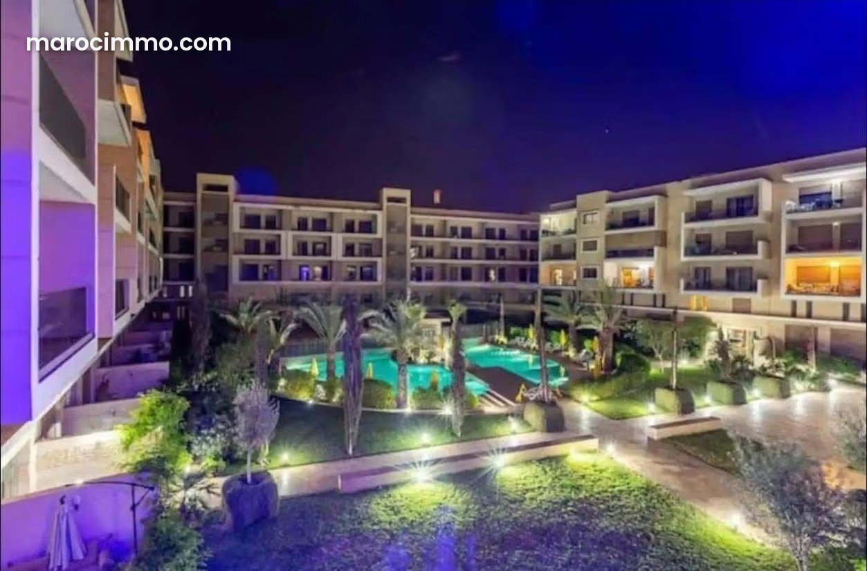 Furnished 2-bedroom apartment with pool, Casablanca Road — Marrakesh