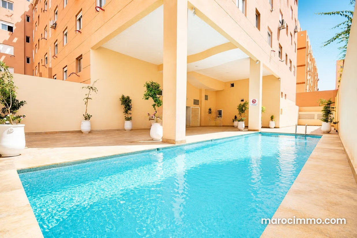 46 m² Furnished Apartment with Pool, Gueliz, Marrakech — Marrakesh