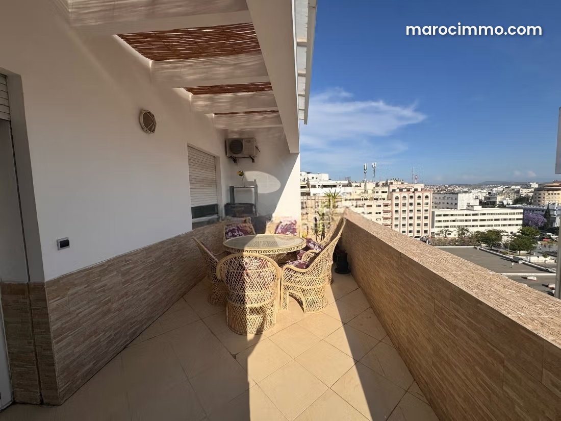 Furnished 120 m² Apartment with Terrace in Tangier’s Administrative District — Tangier