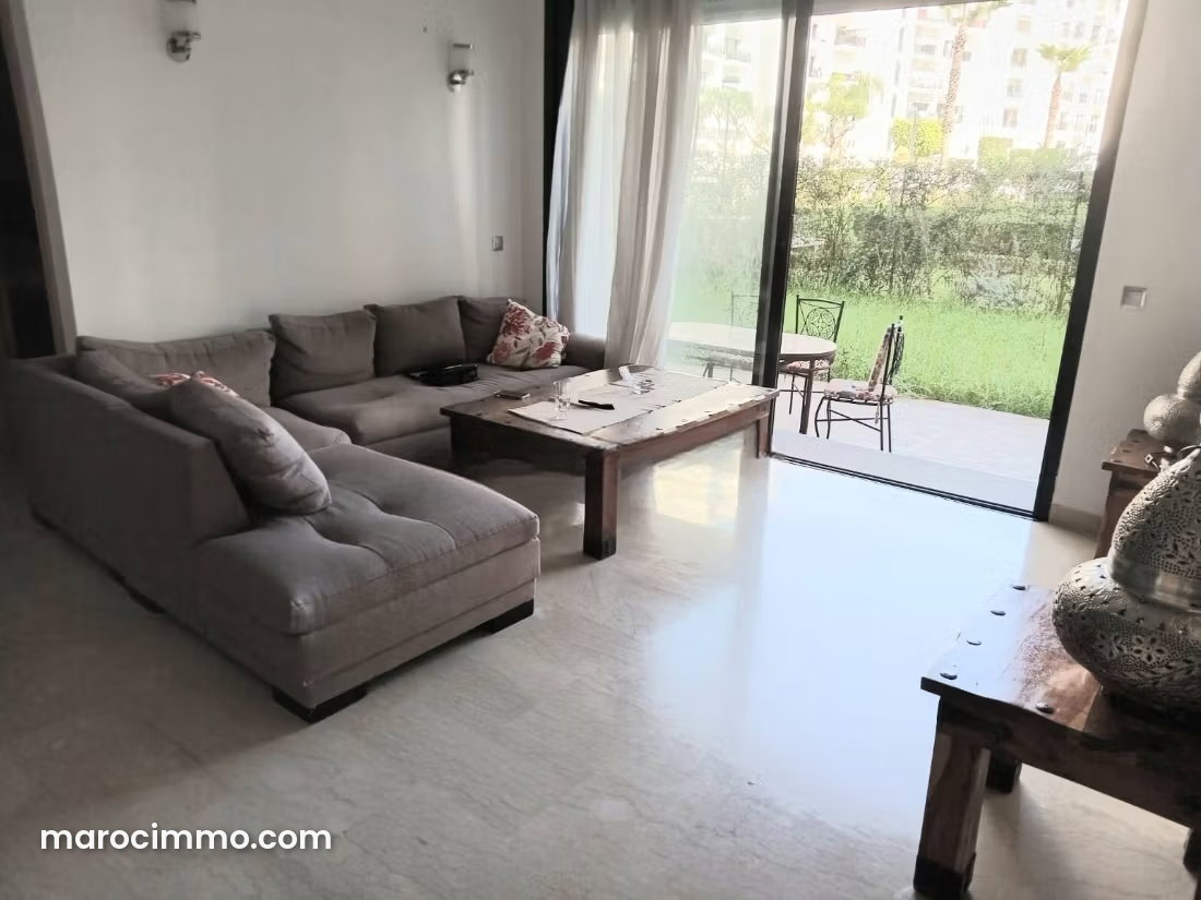 Appartement meublé 170 m², jardin et piscine, Riyad, Rabat — Rabat
