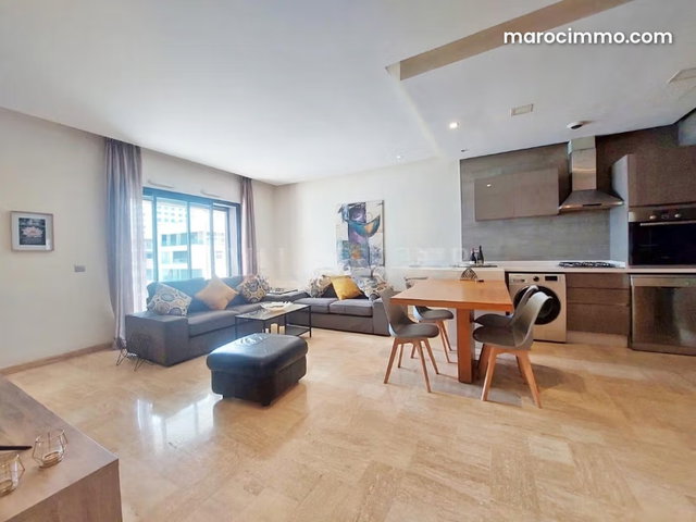 Location appartement meublé moderne 2chambres avec Terrasse, Casablanca Finance City — 3