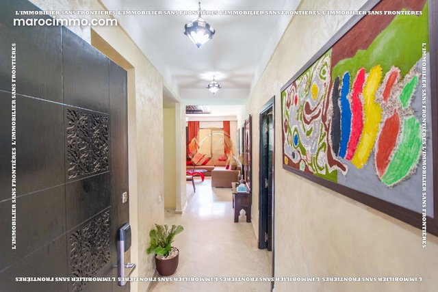 Furnished 93 m² Apartment for Rent, Ground Floor, Route de Casablanca — 3