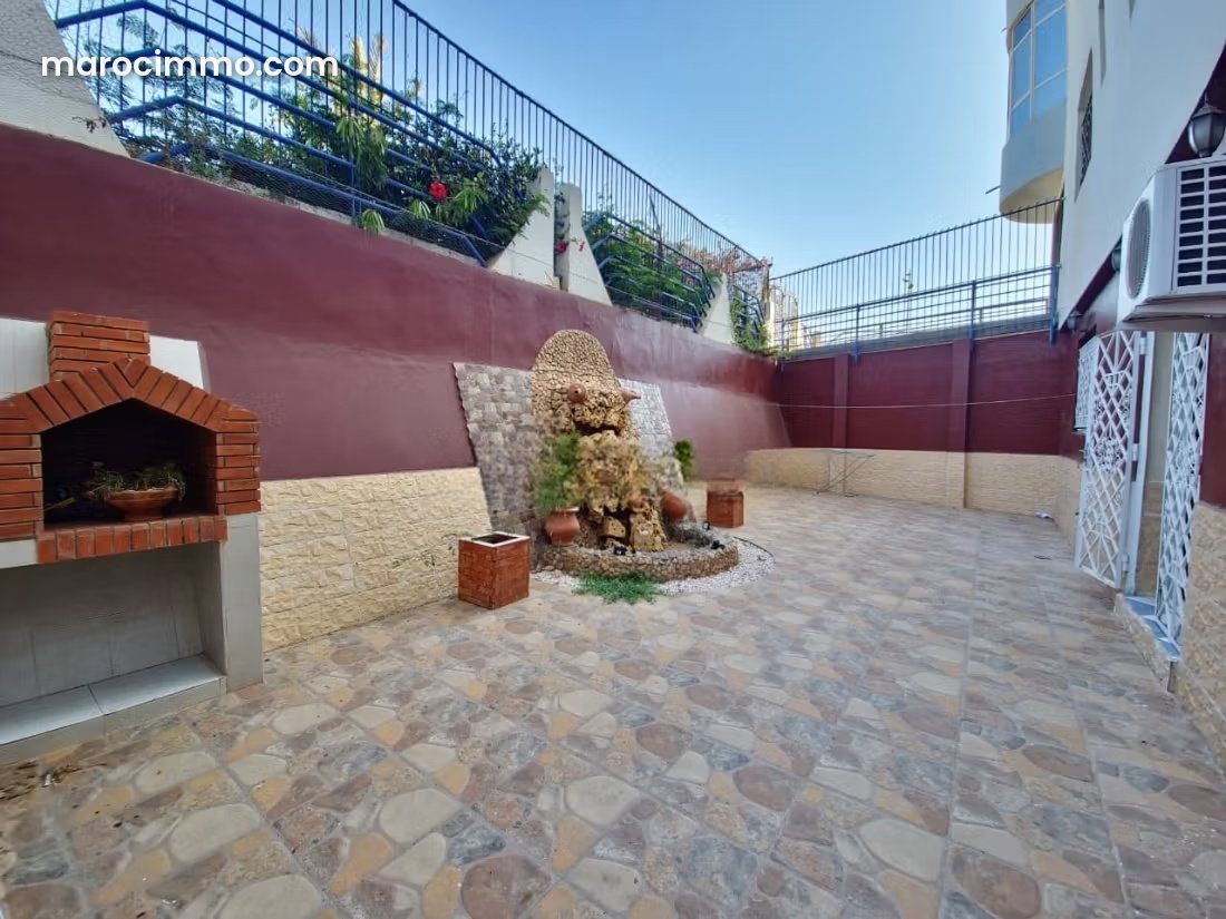 Furnished 100 m² Apartment with Private Courtyard, Dakhla Extension, Agadir — Agadir