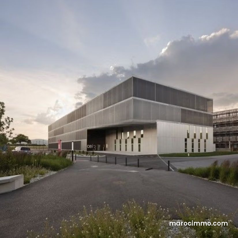 2,200 sqm showroom in Ain Harrouda industrial zone, 6 m ceiling height — Ain Harrouda