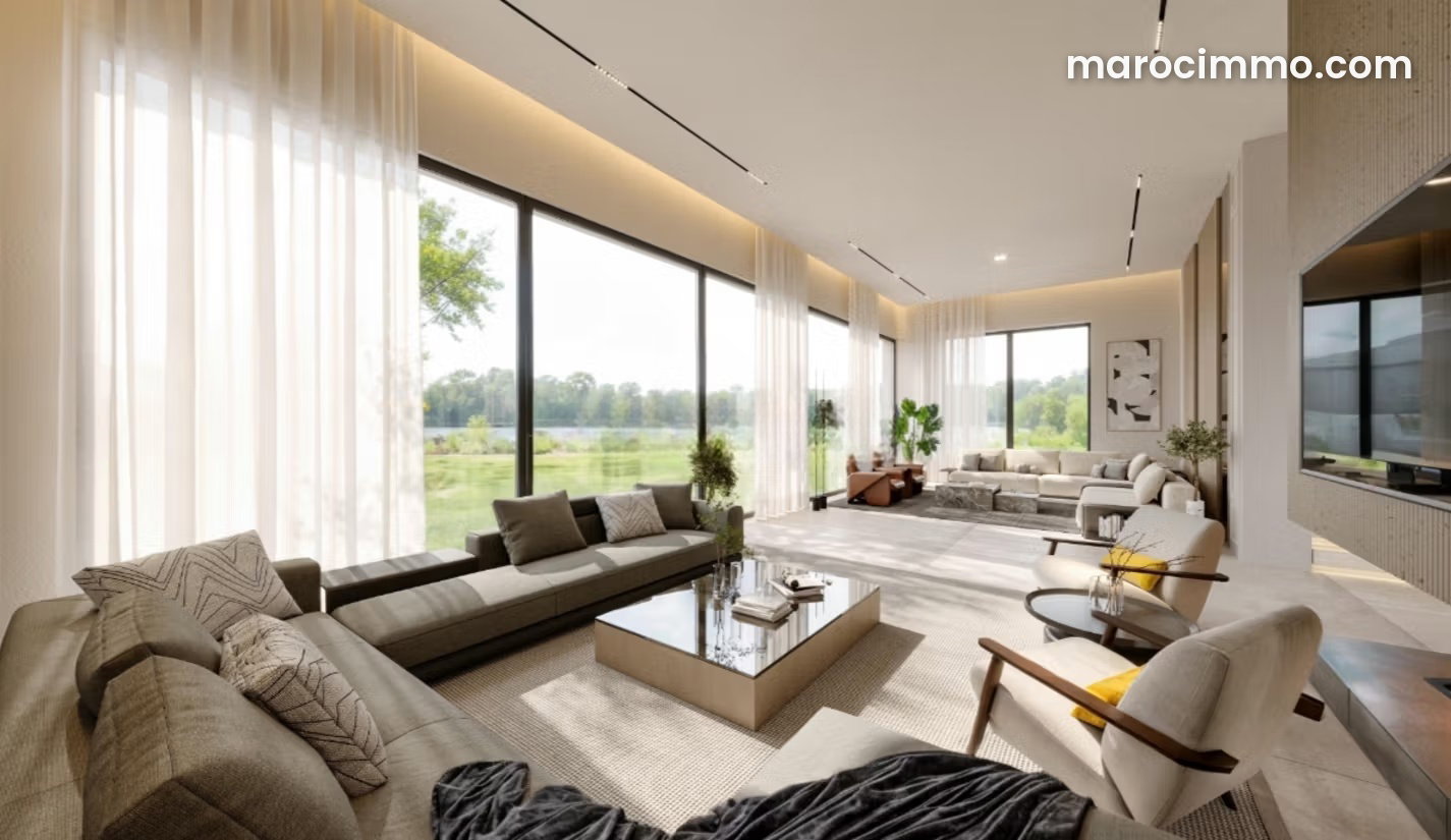 1,500 m² Villa with Golf and Atlas Views, Tahanaoute Road, Marrakech — Marrakesh