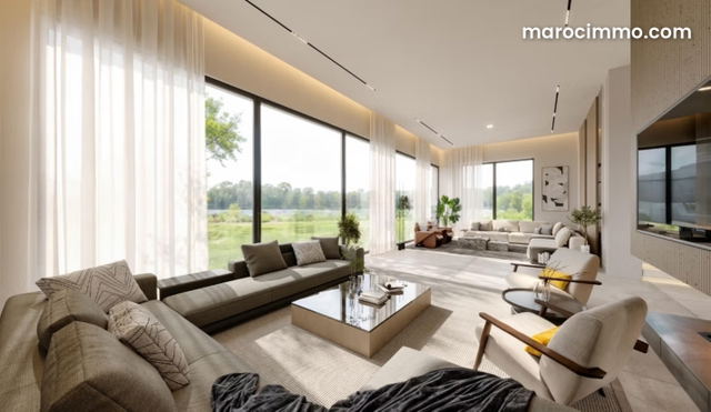 Villa luxueuse et contemporaine au argan golf prestigia — Marrakech