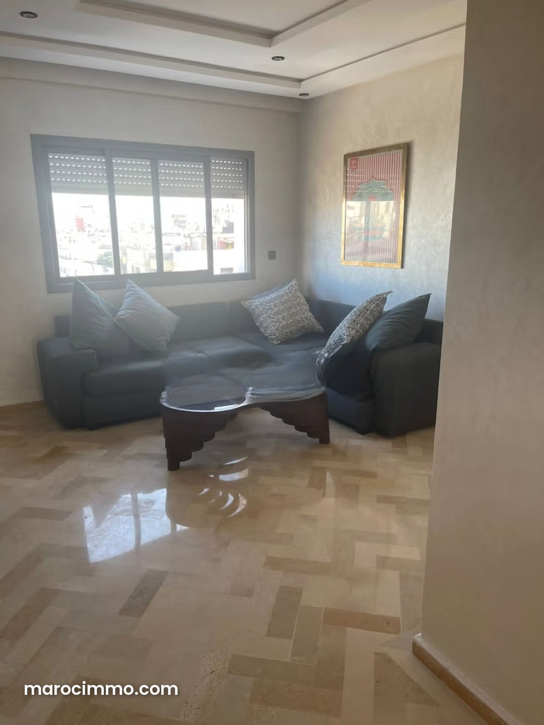 Appartement 3 pièces meublé, Racine, Casablanca, à louer — Casablanca