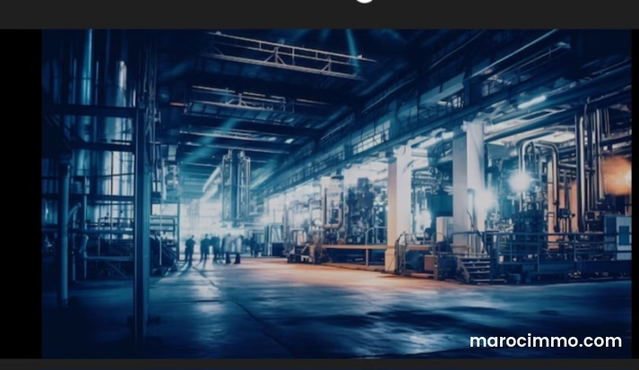 Usine industriel avec terrain 5500 m2 bien situee — بنسليمان