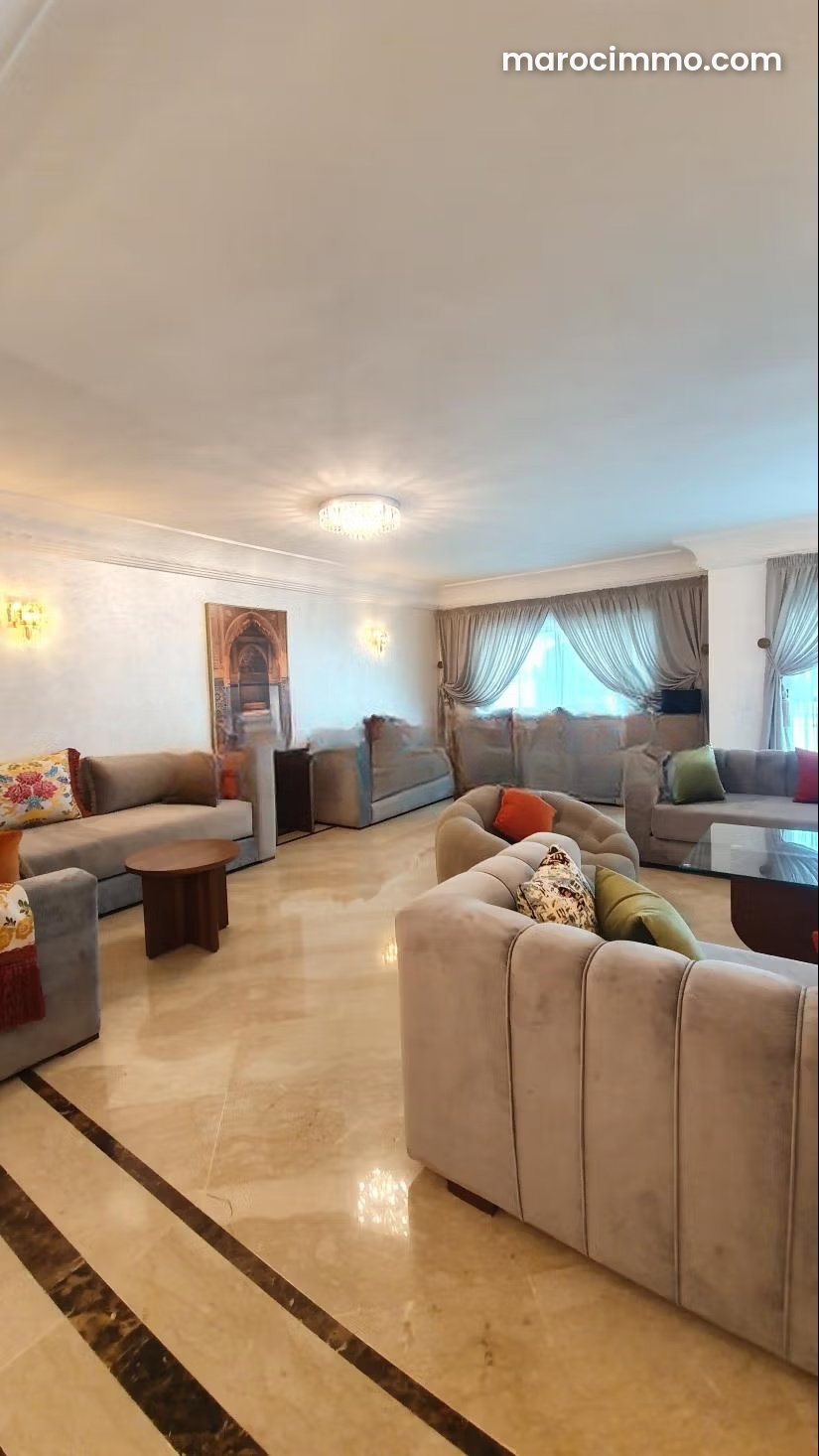 320 sqm furnished apartment for rent in Racine, Casablanca, 4 bedrooms — Casablanca