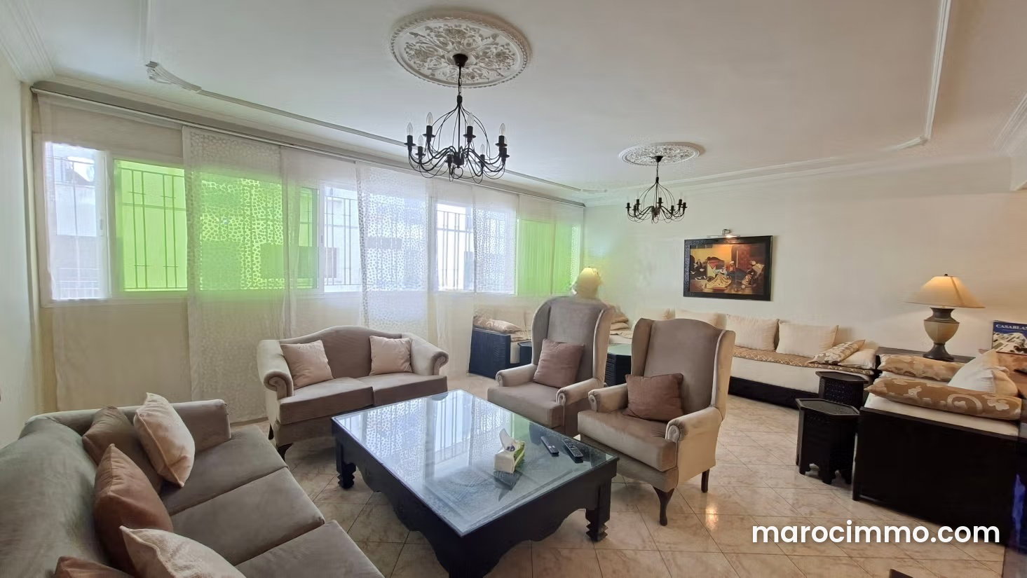 4-Bedroom Apartment, 190 m², Terrace, Maarif, Casablanca — Casablanca