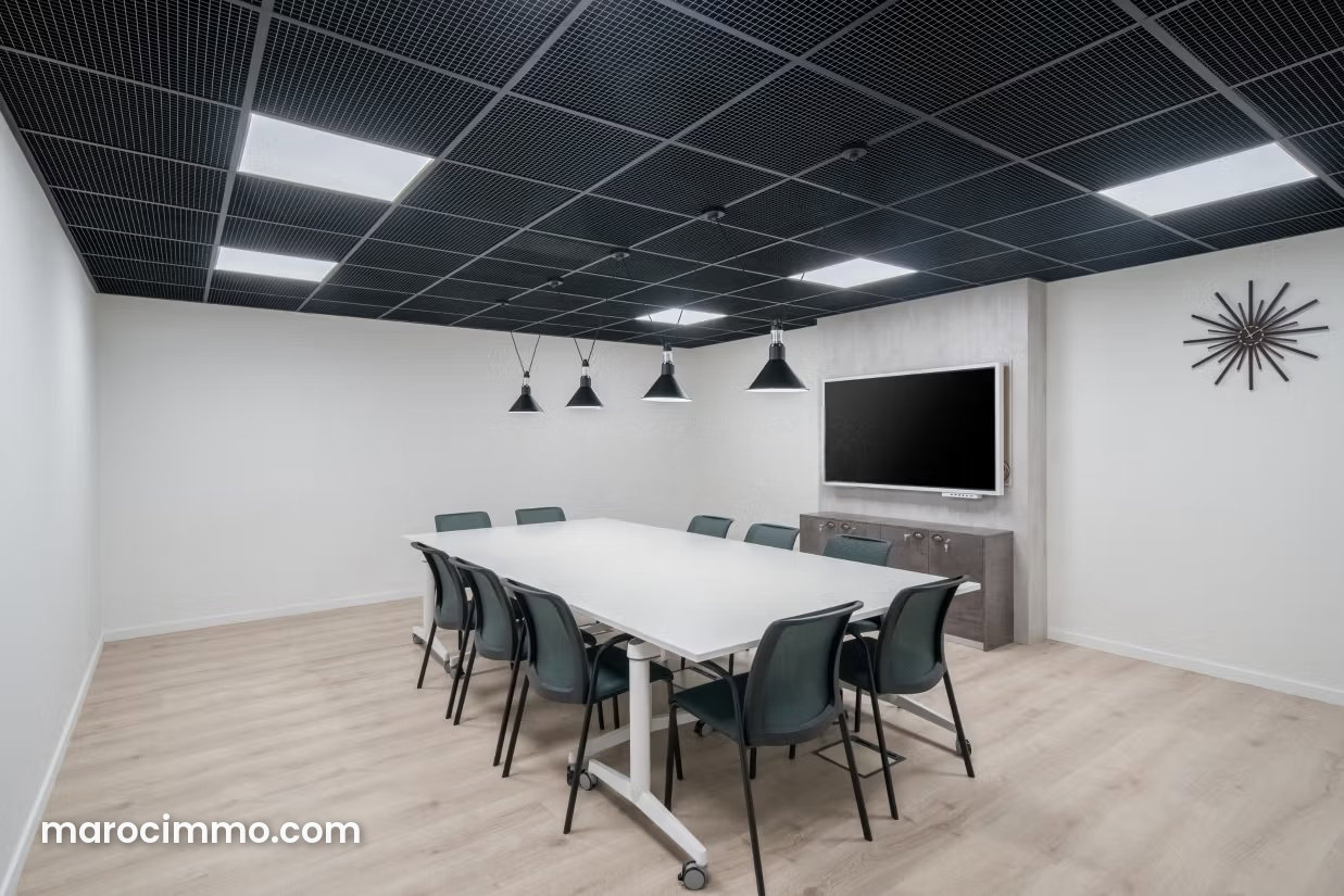 45 m² Office for Rent in Ain Sebaa, Casablanca, Fully Equipped — Casablanca