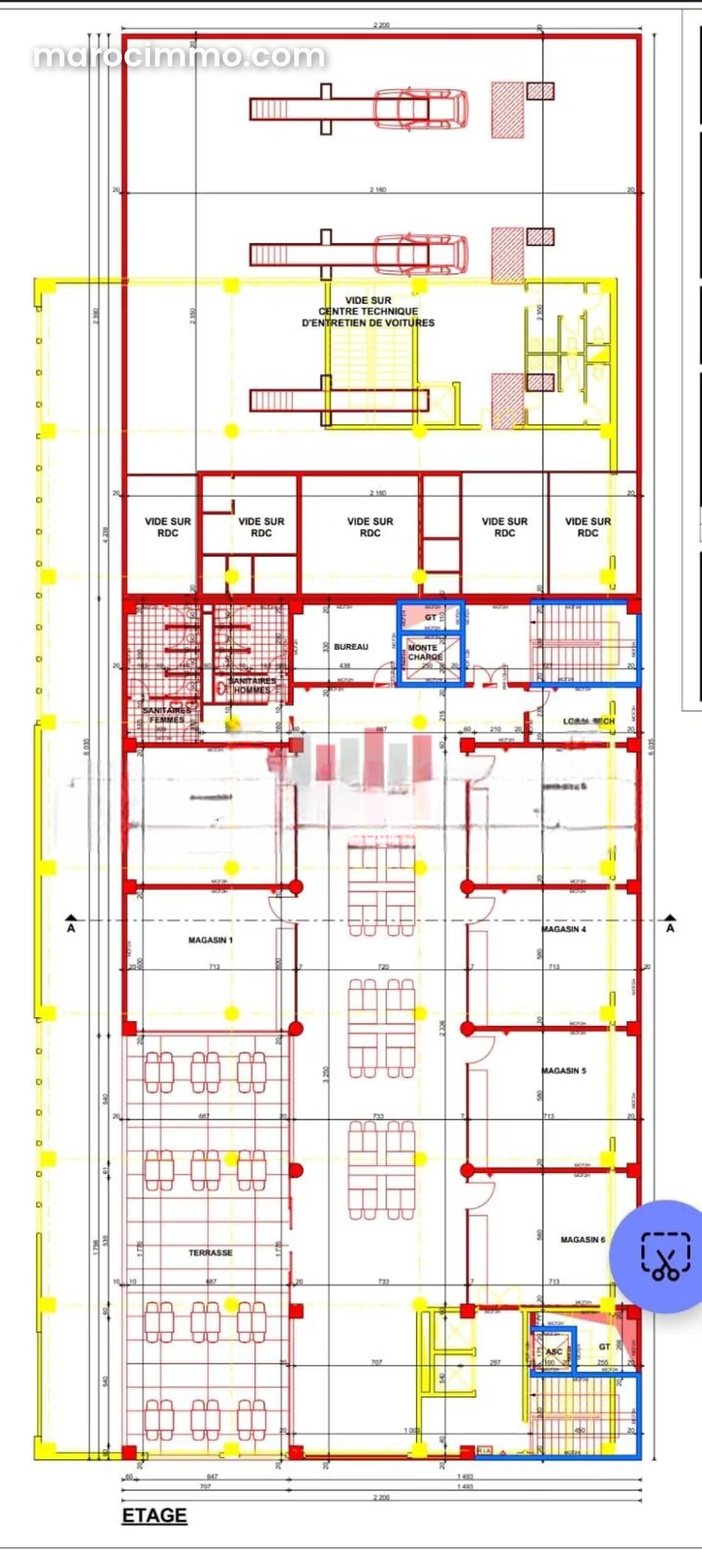 Local commercial 1250 m², Ain Sebaa, Casablanca — Casablanca