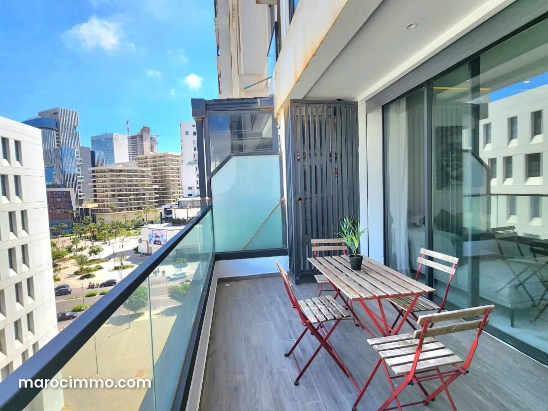Furnished 95 sqm Apartment for Rent in Casablanca Finance City — Casablanca