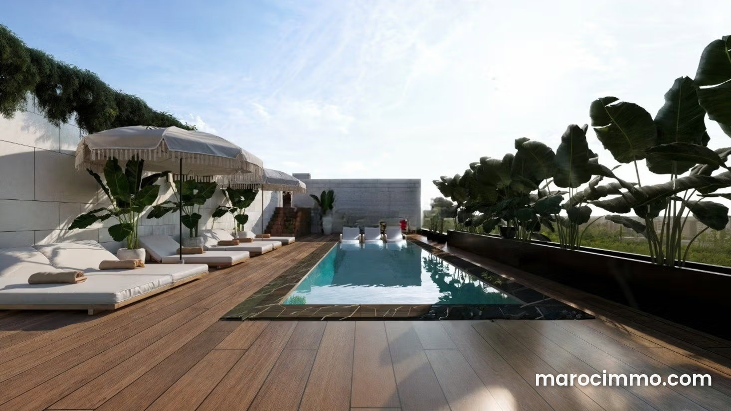 53 m² Apartment with Swimming Pool, Guéliz, Marrakech — Marrakesh