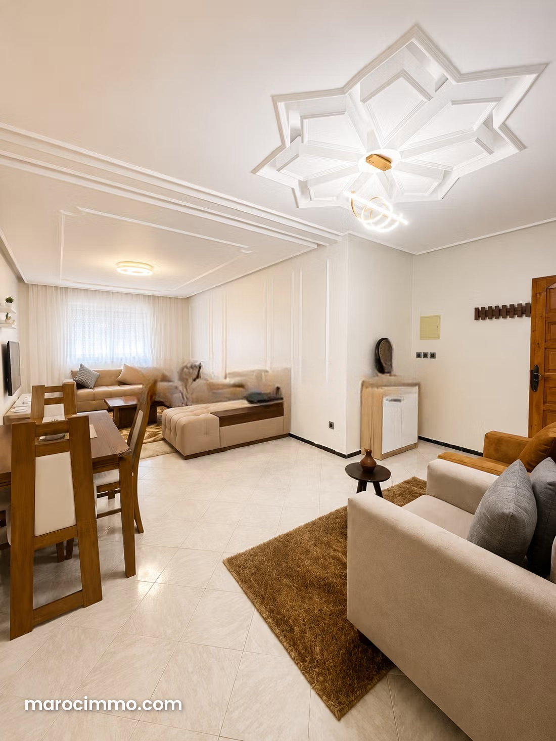 Appartement 3 pièces avec terrasse à louer à Riyad Rabat — Rabat