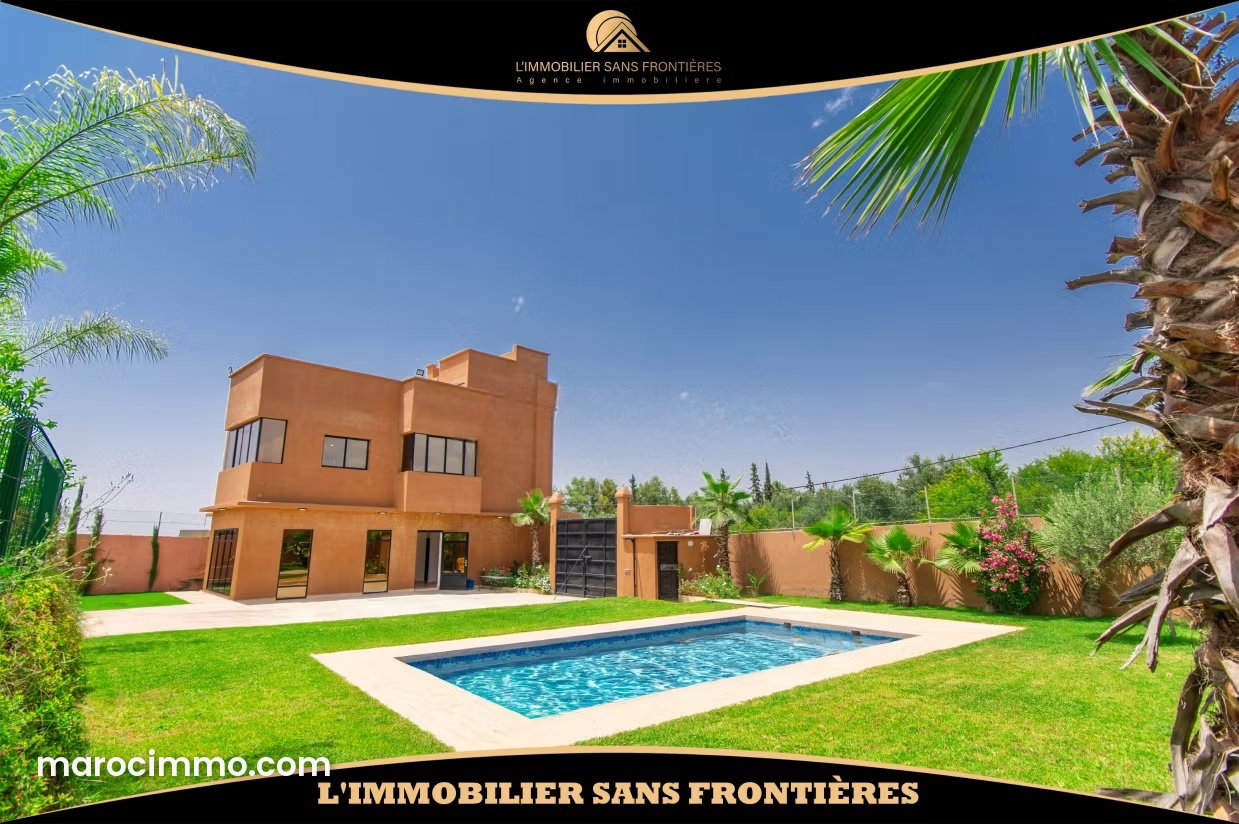 Villa 1500 m² avec piscine et vue montagne, Route d'Ourika Marrakech — Marrakech