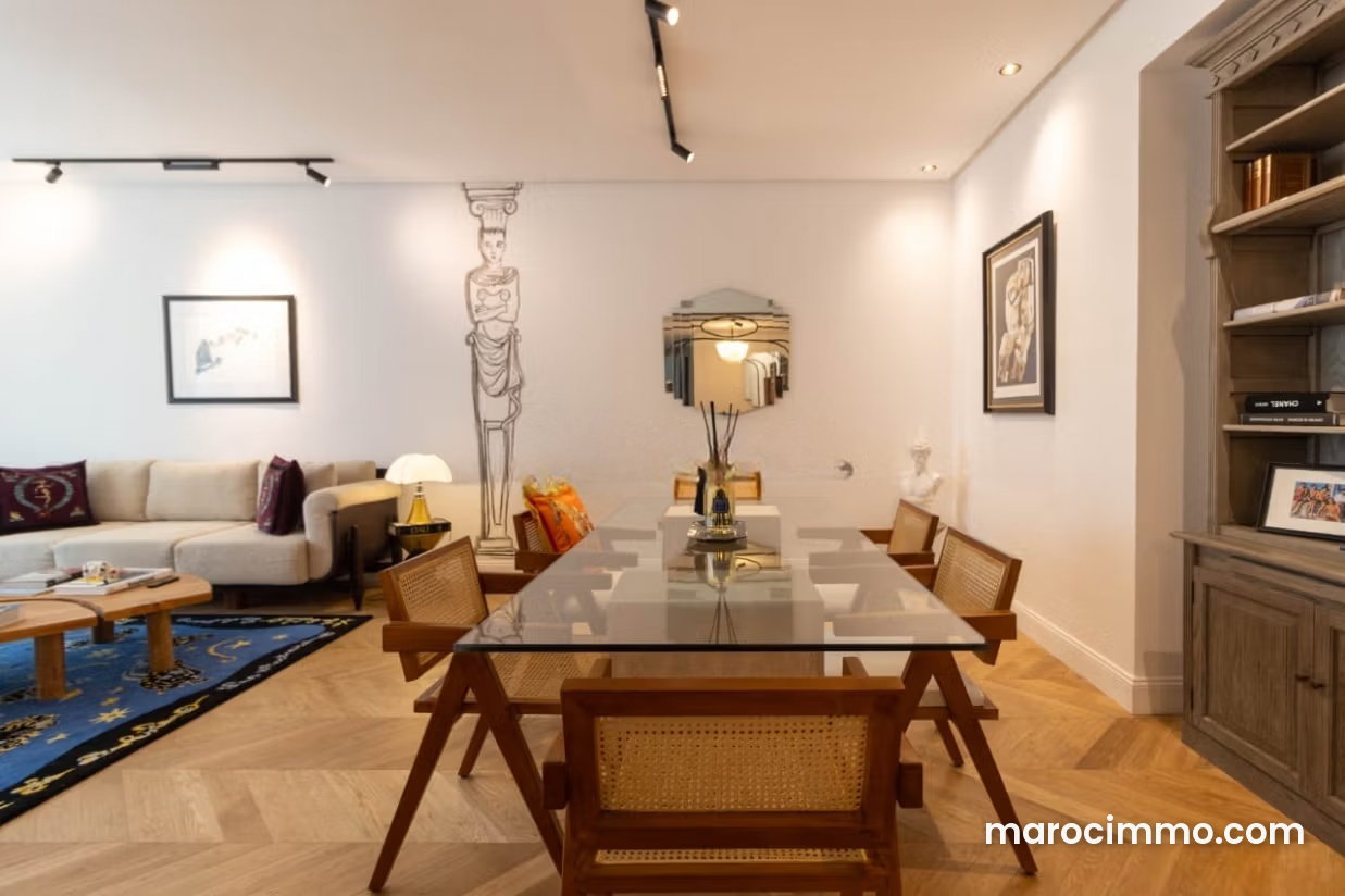 Furnished 145 sqm Apartment with Sea View, Aïn Diab, Casablanca — Casablanca