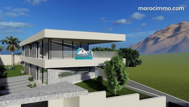 Terrain à vendre avec projet de villa prêt à construire – Vue exceptionnelle sur mer à jbila achakar — 4