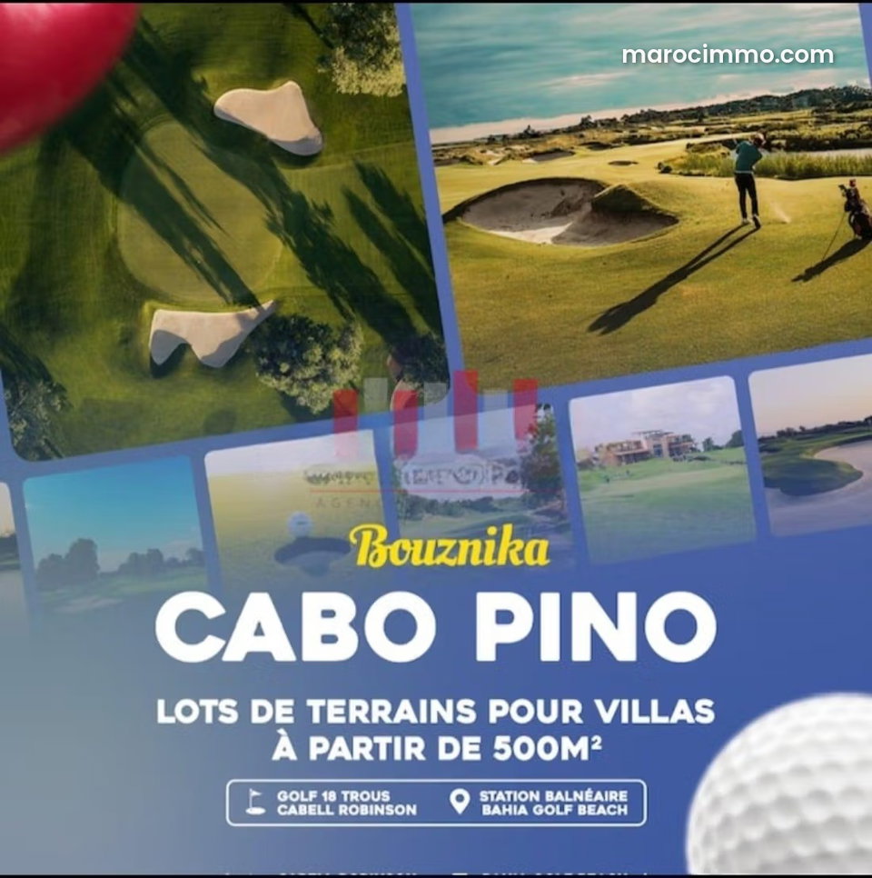 Land plots for villas near golf course close to beach