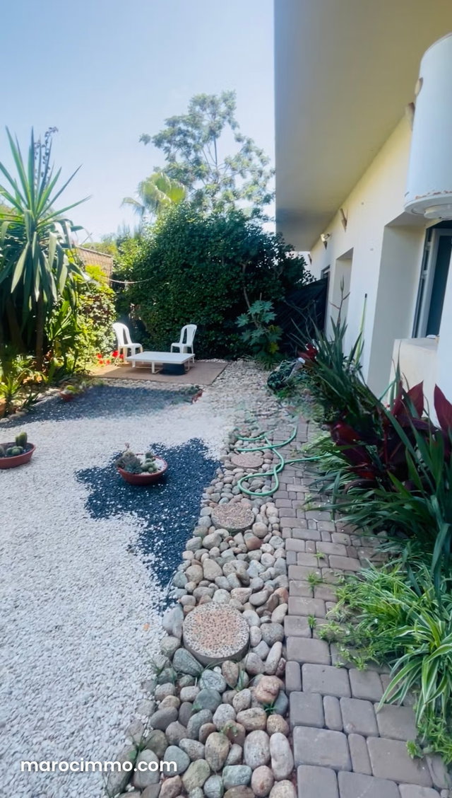 Appartement RDJ à Vendre Ain Diab. 3 ch. 128 m2 habitable jardin 55 m2 — 5