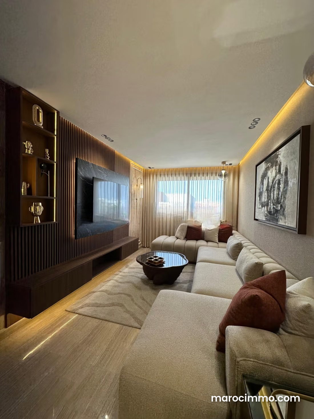 Furnished 58 m² Studio with Terrace and Garage, Riviera Casablanca — Casablanca