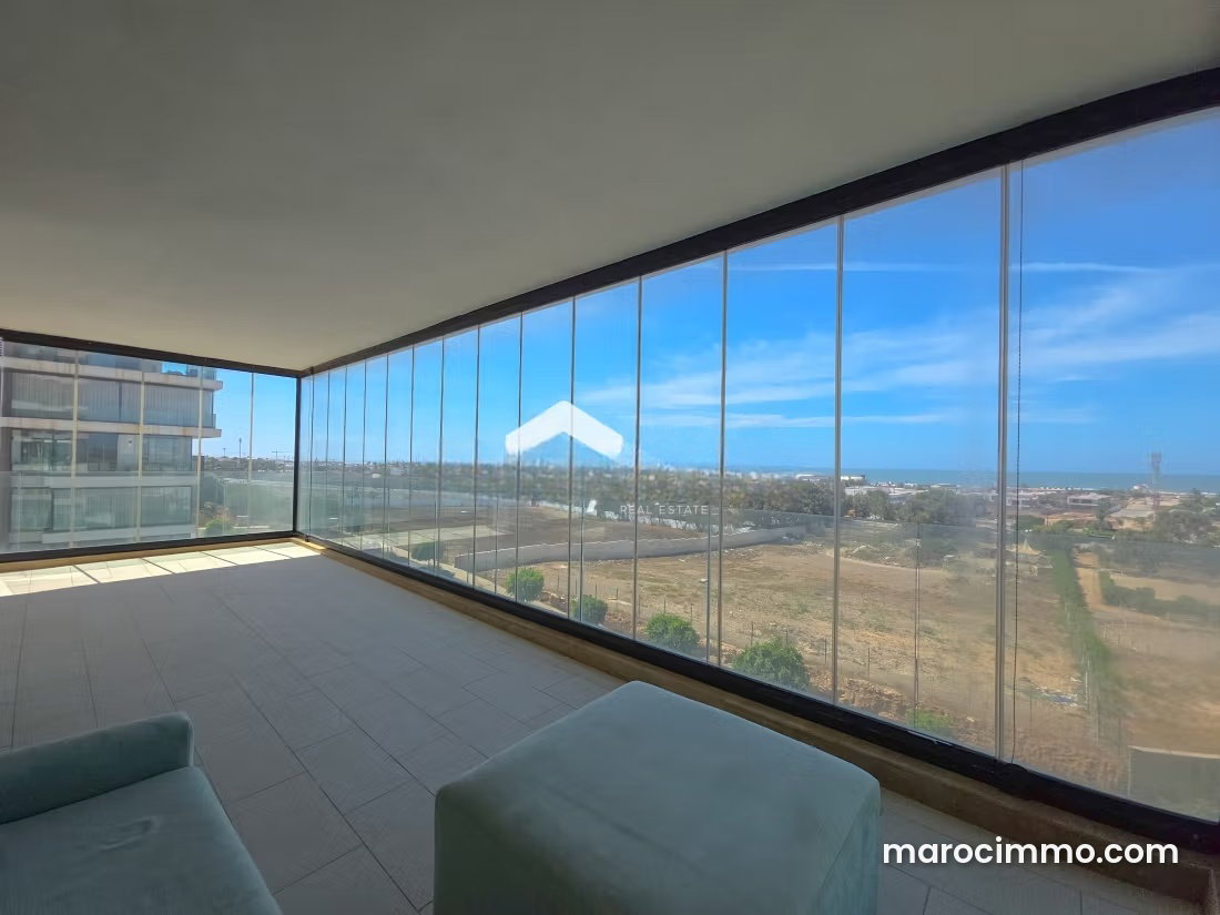Furnished 200 m² Apartment with Panoramic Sea Views, Aïn Diab — Casablanca